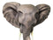 Large 19"L Sahara Elephant Wall Bust For Home Decor Wall Plaque Hanging Statue