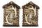 Pack of 2 Rustic Log Cabin Deer Antlers Single Toggle Switch Wall Outlet Plate