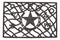 Rustic Western Welcome Horseshoe Star Ropes Cast Iron Floor Mat Doormat 28X18