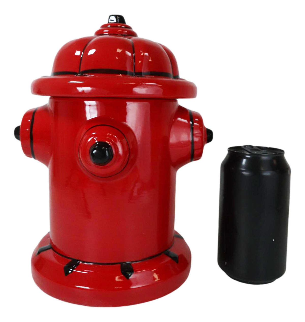 Ebros Gift Ceramic Fire Hydrant Treat Cookie Jar Decorative Figurine 10"H - Ebros Gift