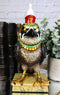 Egyptian God of The Sky Horus Falcon Bird With Pschent Crown On Base Figurine