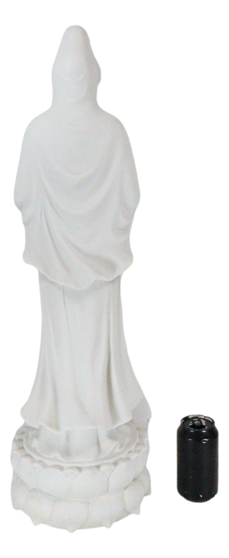 Large 29"H Feng Shui Goddess Guanyin Kuan Yin With Jar Standing on Lotus Statue