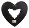 Western Shotgun Ammo Shells Gold Tone Bullets Heart Wall Plaque Decor Accent