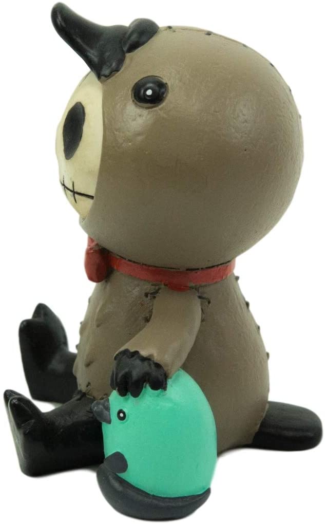 Ebros Larger Furry Bones Platypus Bill Holding Egg Figurine 4" Tall Skeleton - Ebros Gift