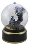 Blue Dragon With Baby Wyrmling Family Musical LED Light Air Powered Water Globe