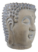 Large Shakyamuni Buddha Gautama Head Flower Plants Vase Planter Statue 20"H