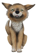 Ebros Sinister Grinning TeeHee Pets Collectible Statue 4.25"Tall (Coyote)