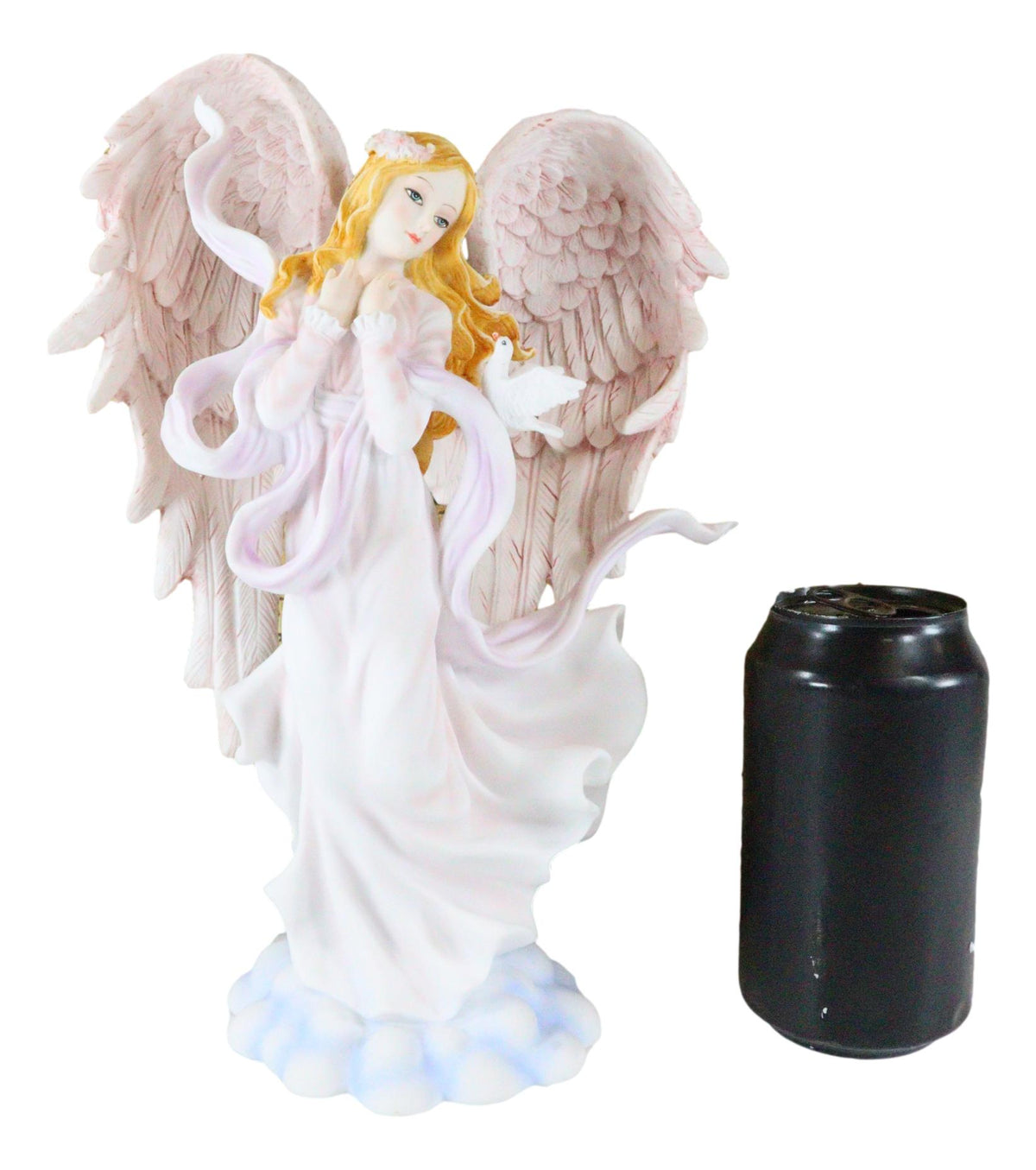 Ebros Heavenly Seraphim Angel Of Wisdom And Worship With Doves On Clouds Figurine