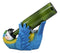 Rio Rainforest Jungle Blue Scarlet Macaw Parrot Wine Bottle Holder Figurine