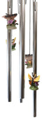 Monarch Butterflies Flitting On Flowers Resonant Wind Chime Garden Patio Decor