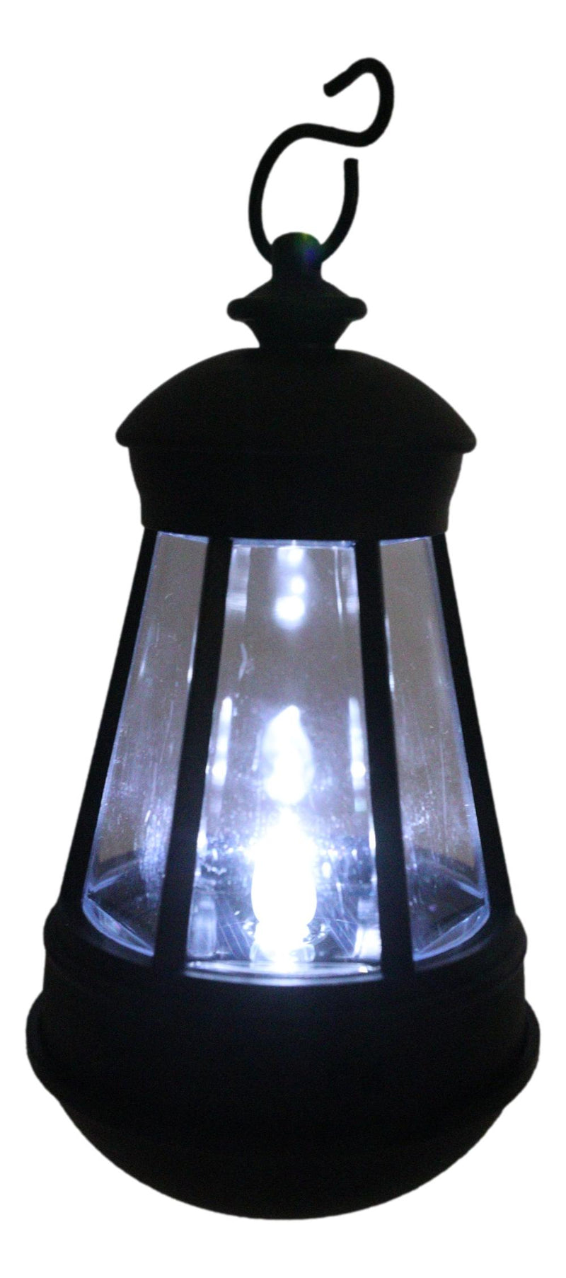 Ebros Plastic Solar Hanging LED Lantern Decorative Replacement For Garden Light Statues