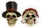 Calaveras De Boda Love Never Dies Wedding Bride and Groom Skulls Figurine Set