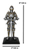 Medieval Swordsman Knight Figurine Suit of Armor Northern Star Coat Of Arms