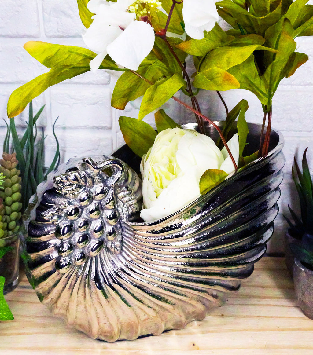 Sea Shell Wine Rack Aluminum Modernist Marine Nautilus Sea Shell Wine Chiller Or Vase Plan ...