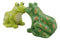 Ribbit Love Green Tree Frogs Toads Kissing Ceramic Salt And Pepper Shakers Set