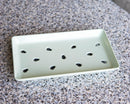 Pack Of 6 Sage Green Neta Zara Sushi Sashimi Plates With Drip Holes 8.75"X5"
