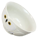 Pack Of 6 White Whimsical Big Eyed Owls Rice Soup Appetizer Sauce Bowls 14oz