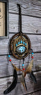 Turquoise Native Bear Paw Dreamcatcher Wall Hanging Decor 5"Diam Dream Catcher
