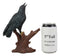 Ebros Crowing Raven Perched On Tree Branch 8.25" Tall Scavenger Bird Figurine