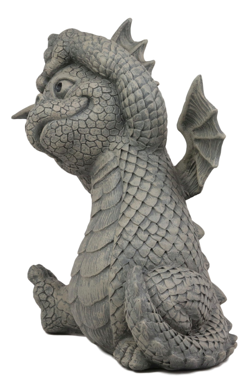 Ebros Whimsical Garden Dragon Morning Yoga Stretch Statue Guest Greeter Decor