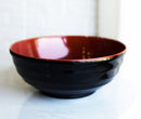Pack Of 6 Red Black Melamine Ridged Rice Pasta Salad ereal Soup Bowls 54oz 8"D