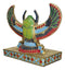 Egyptian Beautiful Golden Winged Scarab Amulet Ankh Symbol of Rebirth Figurine