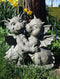 Ebros Fiery Romance Dragon Lovers Garden Statue Faux Stone Resin Finish 10" H