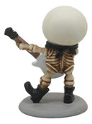 Ebros Lightning Lucky The Rock Star Skeleton Electric Guitarist Statue 3.5" Tall Unfortunate Luck of The Lightning Guitar Rocker Collectible Figurine