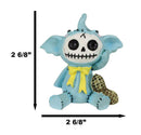 Furrybones Blue Elefun Peanut Elephant Skeleton Figurine 3"H Dumbo Furry Bones