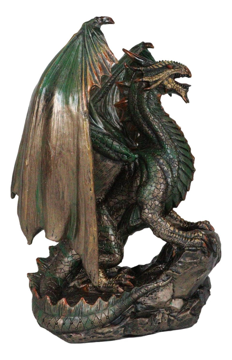 Ebros Lord of The Skies Roaring Rust Fire Dragon Figurine 9" H Mythical Fantasy