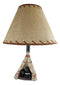 Campfire Story Time Bear Cubs Reading In Teepee Hut Rustic Table Lamp With Shade