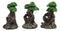 Wiccan Forest Spirit Deity See Hear Speak No Evil Greenman Tree Ents Statue Set
