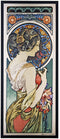 Ebros Mucha Primrose Art Glass 12" Height Decorative Collectible