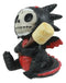 Furry Bones Black Scorchie With Marshmallow Figurine 2.5"Tall Furrybones Dragon