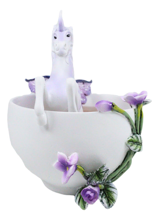 Ebros Amy Brown Spring Iris Winged Unicorn Fairy Coffee Tea Cup Collector Figurine