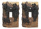 Rustic Western Mountain Bear And Cubs Single Toggle Switch Plate Cover Set of 2