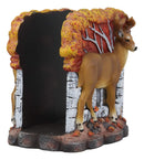 Ebros Gift Woodland Deer Track Wipers 8 Point Buck by Fall Autumn Trees Dinner Napkin Holder Figurine 5.5" Tall Dining Room Kitchen Tabletop Bar Top Decorative Wildlife Rustic Country Sculpture