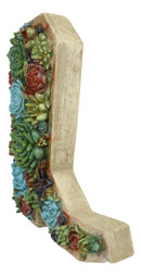 Southwestern Desert Cactus Succulent Flowers Cowboy Boot Wall Plaque Decor Art