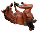 Ebros Gift Brown Chestnut Equestrian Stallion Horse Wine Bottle Holder Caddy Figurine