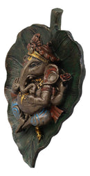 Ebros Lord Ganesha On Peepal Banyan Leaf Vastu Statue Supreme Hindu God Of Success