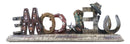 Rustic Western Cowboy Boot Hat Ropes Horseshoes Welcome Sign Desktop Plaque
