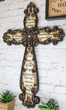 Western Scrollwork Fleur De Lis Show Me Your Ways Oh Lord Prayer Wall Cross