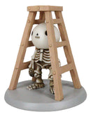 Unfortunate Lucky The Skeleton Pinched And Stuck Under A Ladder Figurine 4"H