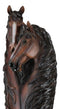 Rustic Western Country Heart Double Chestnut Horses Decorative Floral Vase
