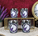 Mythical Fantasy Celtic Sacred Unicorn Shot Glasses 2-Ounce Set Of 4 Novelties