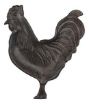 Ebros 7.5"W Rustic Country Farm Rooster Chicken Cast Iron Jewelry Coins Keys Tray Dish