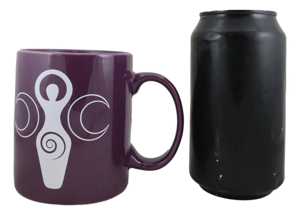 Pack Of 2 Wicca Triple Moons Spiral Goddess Bone China Coffee Mug Cups 12oz