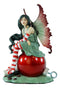 Ebros Amy Brown Santa Elf Fae Peppermint Candy Cane Christmas Tree Fairy Figurine