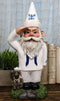 USA Patriotic White Uniformed Sailor Navy Gnome With Tortoise In Salute Statue