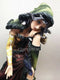 Ebros 15.25 Inch Sun and Moon Sitting Witch with Lantern Statue Figurine - Ebros Gift
